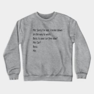 Funny Mental Health Crewneck Sweatshirt